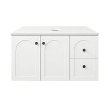 Stevie 900mm Wall Hung Single Vanity with Stone Countertop